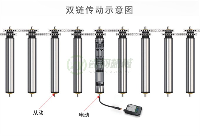 电动辊筒传动示意图02