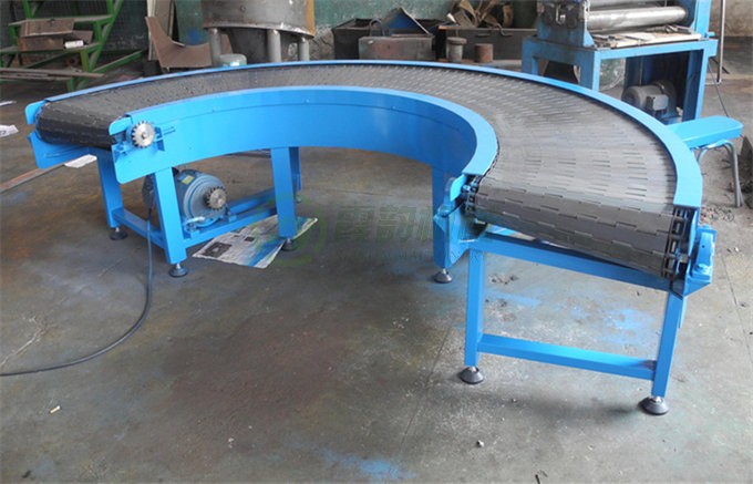 转弯链板输送机09